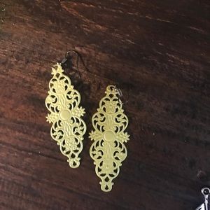 Lime green Earrings